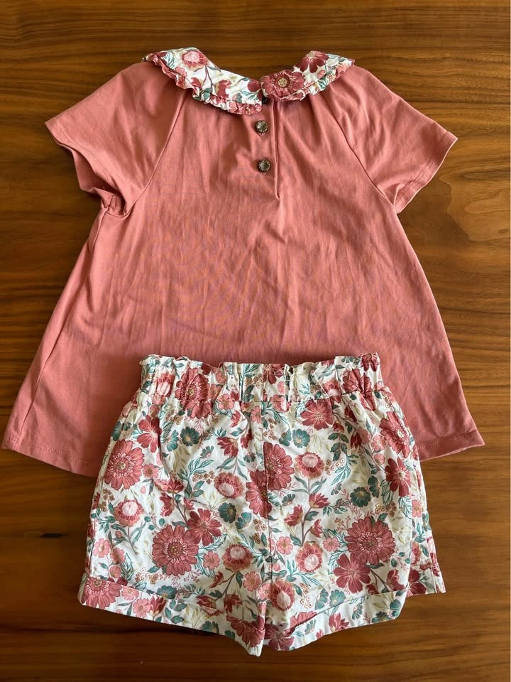 Girls shorts and T-shirt combo - 4T - photo 2