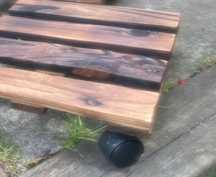4 Interlocking wooden slat tiles - photo 4