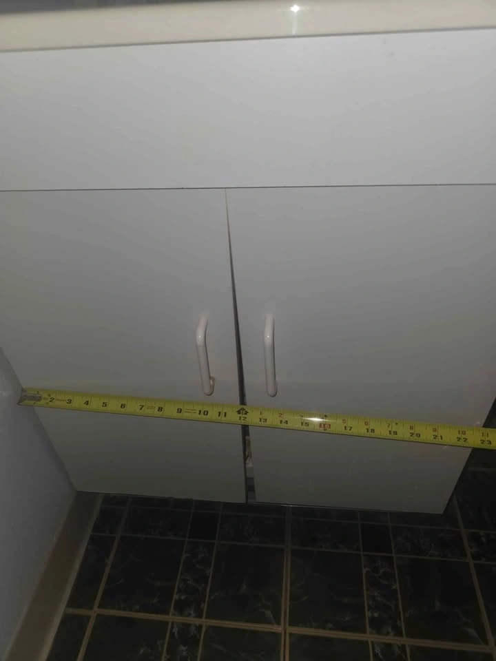 White Bathroom Vanity with Sink - photo 3