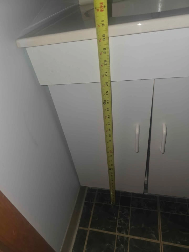 White Bathroom Vanity with Sink - photo 5