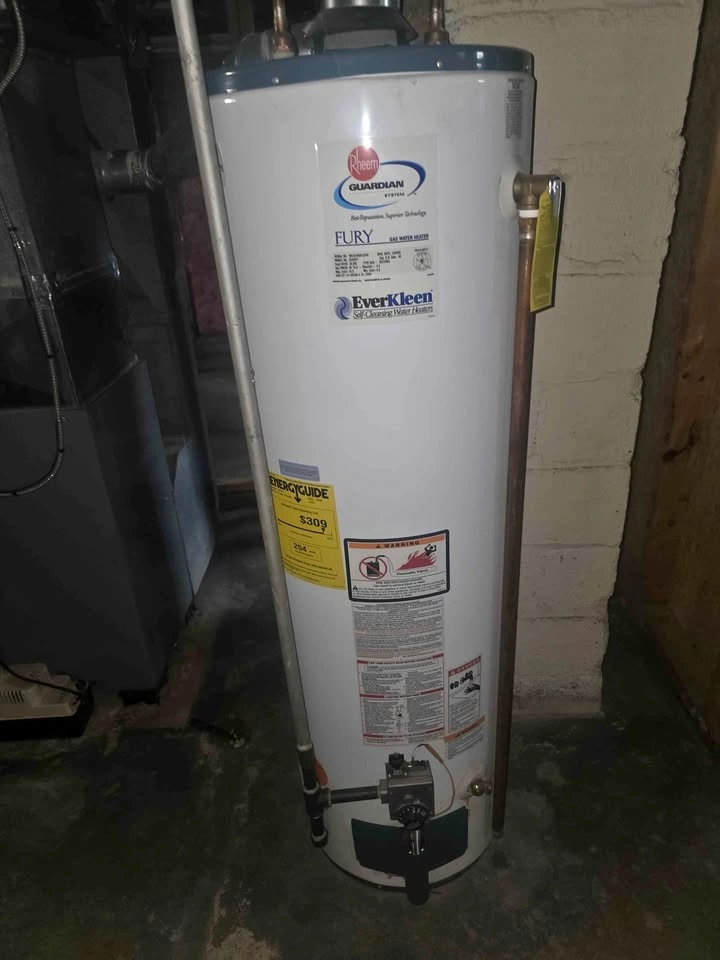 Rheem Fury 40 Gallon Gas Water Heater