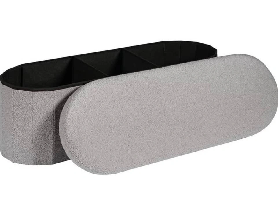 New Collapsible Ottoman with Storage 43.3 inches - photo 2