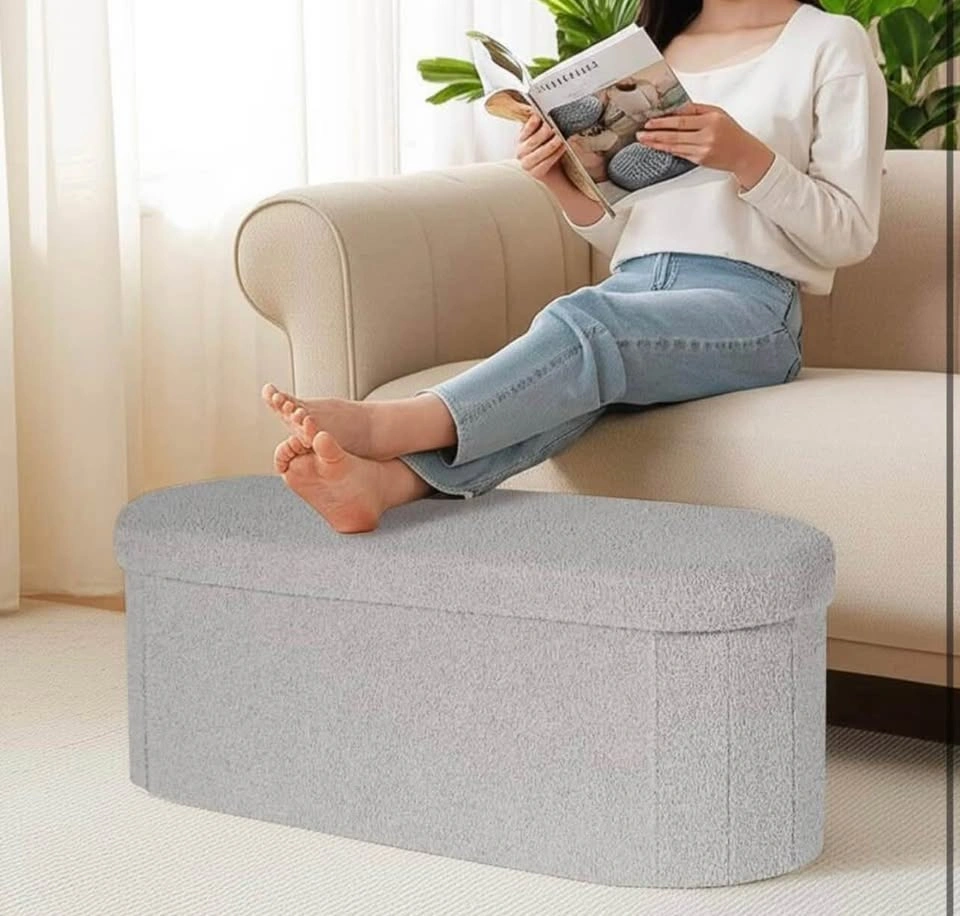 New Collapsible Ottoman with Storage 43.3 inches - photo 4