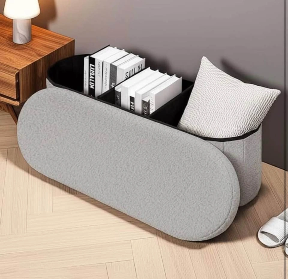 New Collapsible Ottoman with Storage 43.3 inches - photo 5