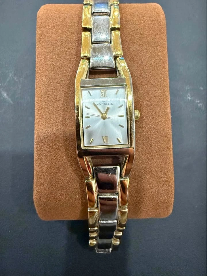 Anne Klein Women's Two-Tone Rectangular Dress Watch