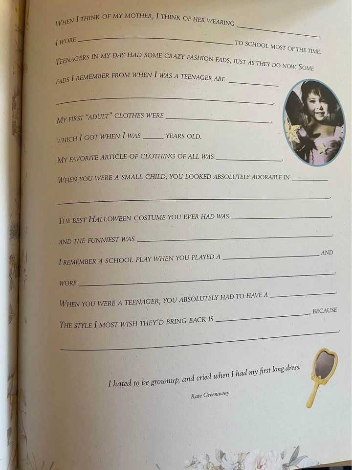 A Mother's Memories A Keepsake Book - photo 4
