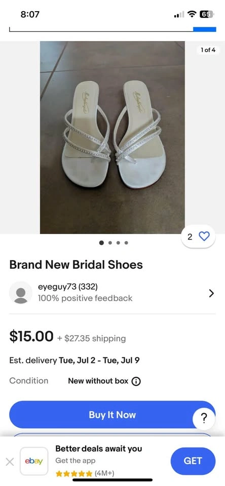 Michaelangelo wedding sandals - photo 4