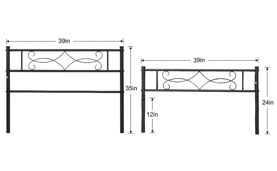 Twin Metal Bed Frame w/ Headboard – Disassembled, Like New - photo 4