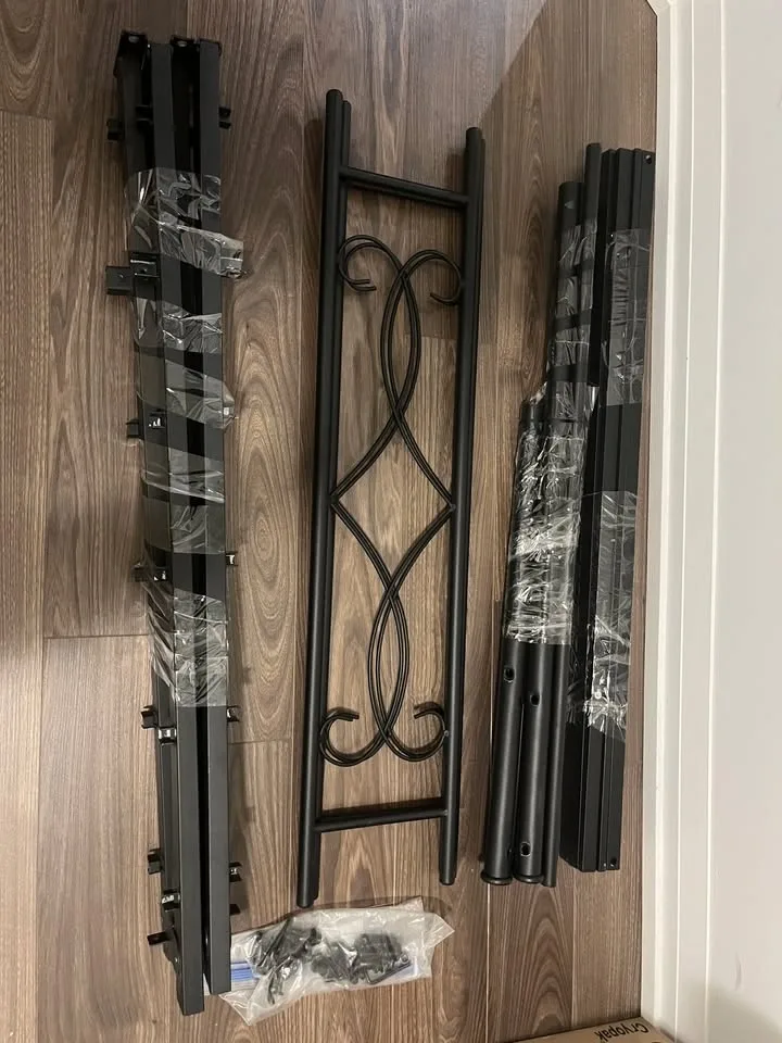 Twin Metal Bed Frame w/ Headboard – Disassembled, Like New - photo 5