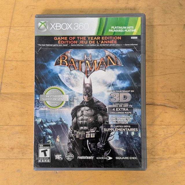 360 - Batman Arkham Asylum Game of the Year Edition