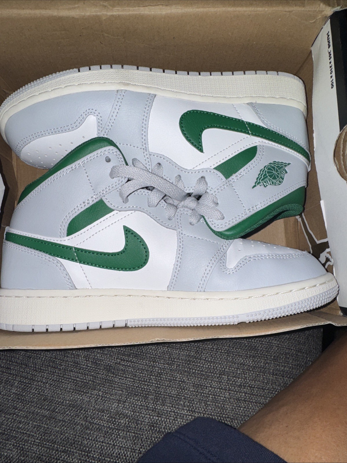 Size 9.5 - Air Jordan 1 SE Mid Grey Pine Green