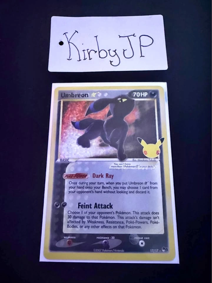 Pokémon Umbreon Gold Star - 25th Anniversary / Celebrations