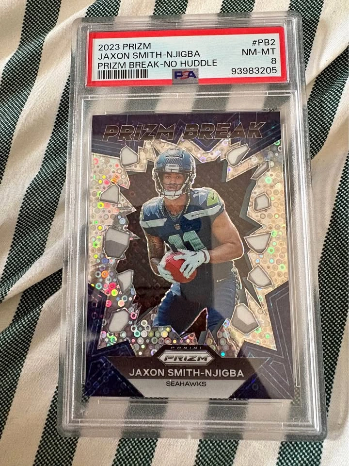Jaxon Smith-Njigba 2023 PRIZM PSA 8
