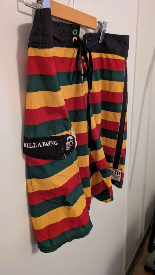 Size 32 Billabong Bob Marley Swim Board Shorts - photo 2