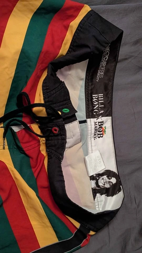 Size 32 Billabong Bob Marley Swim Board Shorts - photo 5