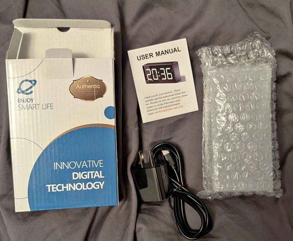 New Clock WiFi Camera Covert Nanny Video Recorder 4K