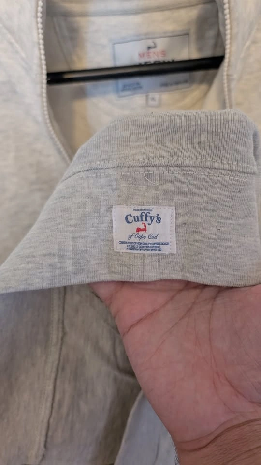 Size XL Cuffy's Cape Cod Full Zip Pullover White Beige - photo 3