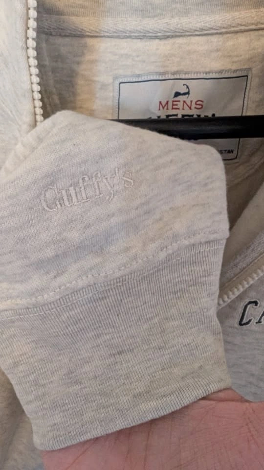 Size XL Cuffy's Cape Cod Full Zip Pullover White Beige - photo 4