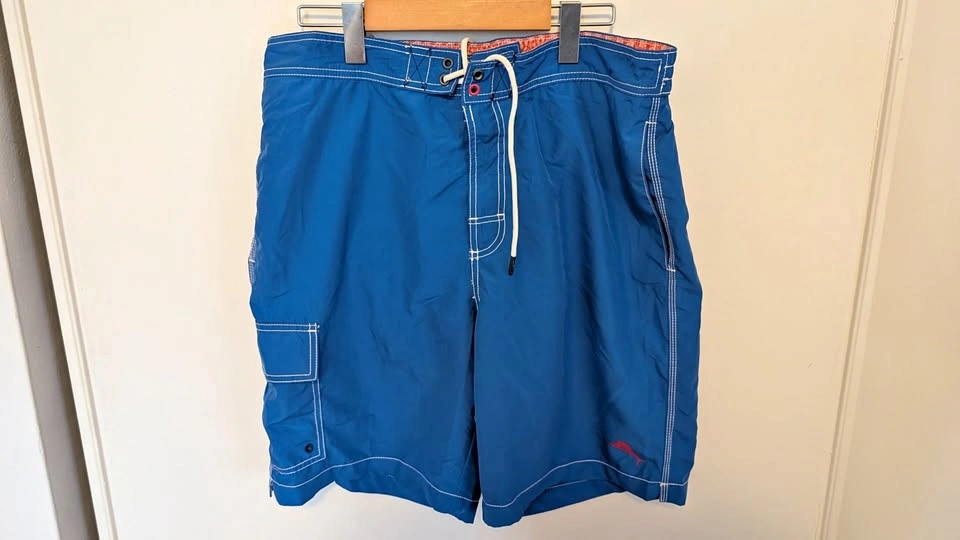 Men's Large Tommy Bahama Blue Board Shorts Swim Trunks