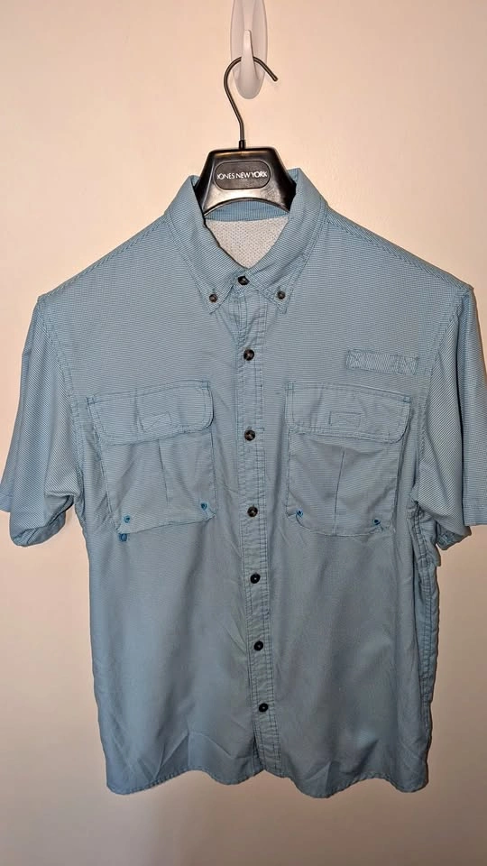 Men's Medium Redhead Brand Company Blue Fishing Shirt