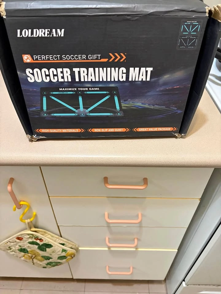 Soccer training mat
