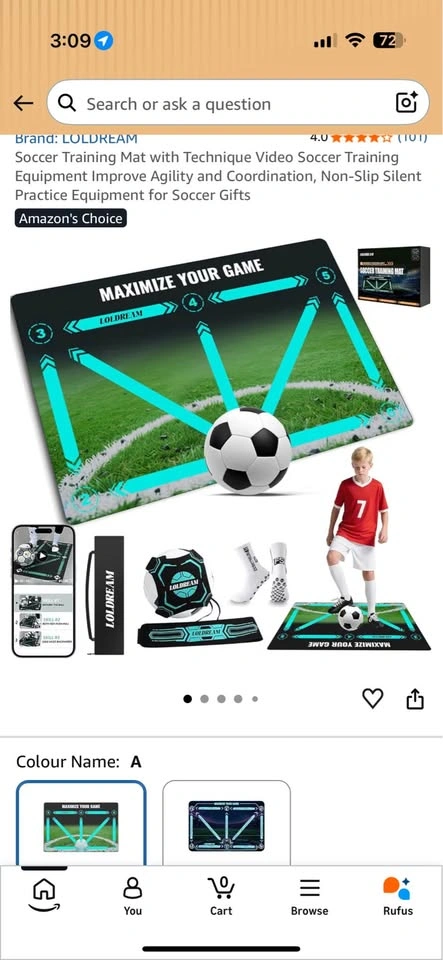 Soccer training mat - photo 3