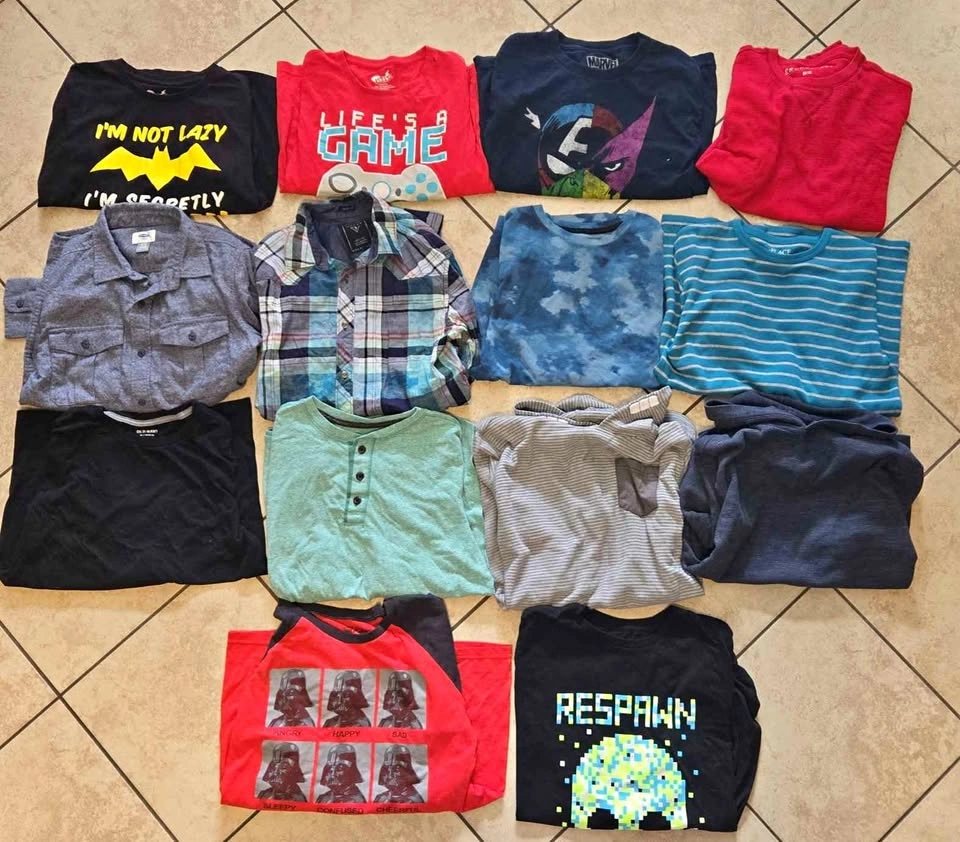 Boys Long Sleeve Shirts 14-16