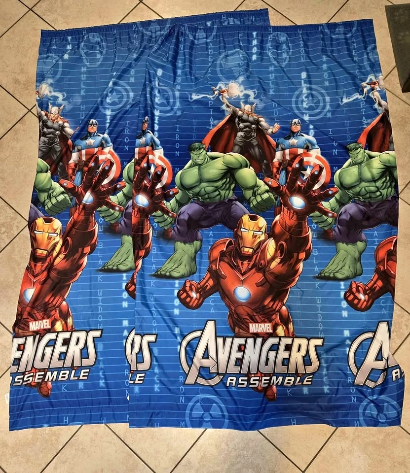 Marvel Avengers Curtains 63" Long