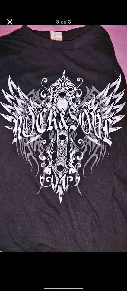y2k GRUNGE affliction style tshirt
