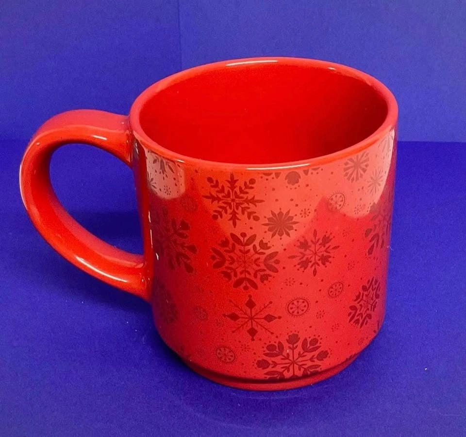 2021 Tim Hortons 12 oz Limited Edition Red Snowflake Mug - photo 3