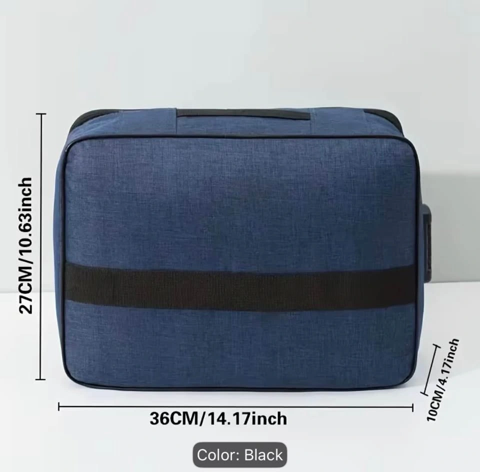 3-Layer Lockable Zipper Document Bag with Dividers - photo 2