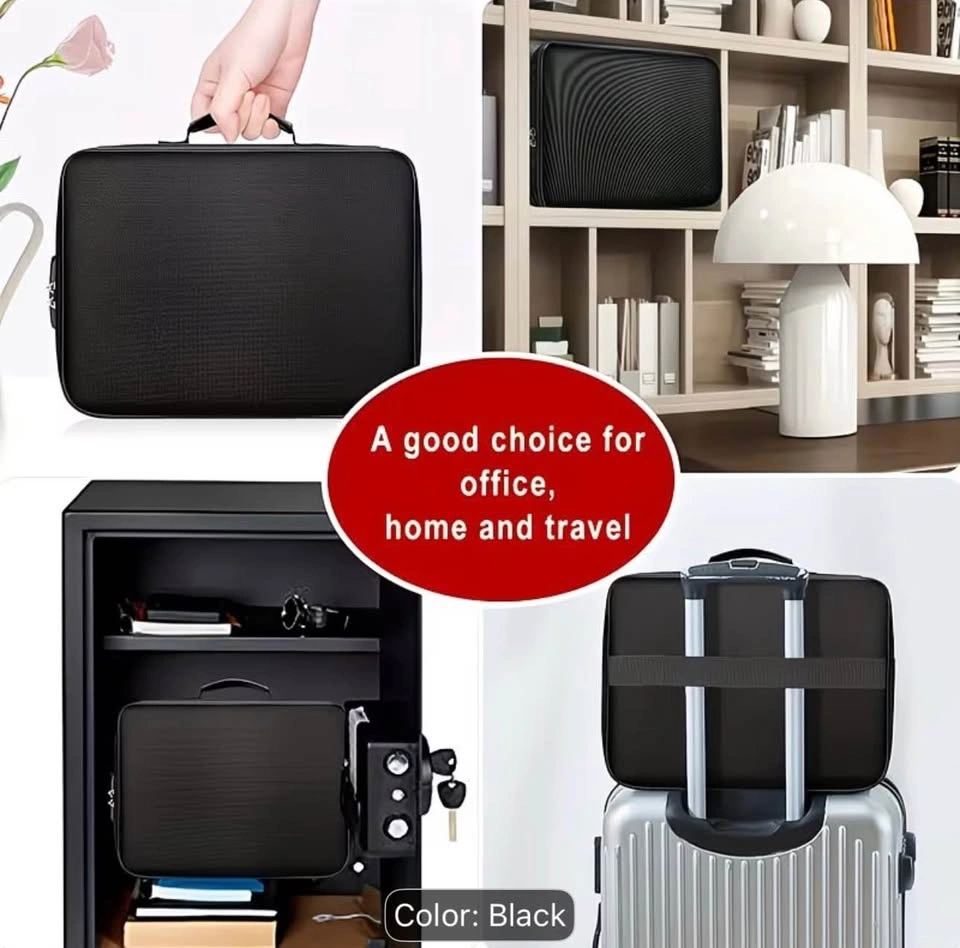 3-Layer Lockable Zipper Document Bag with Dividers - photo 3
