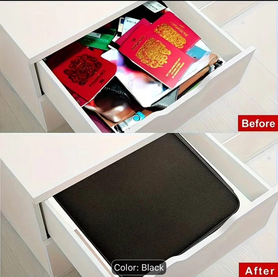 3-Layer Lockable Zipper Document Bag with Dividers - photo 4
