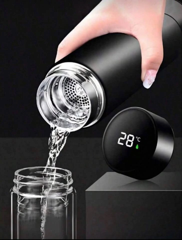 Thermal Water Bottle with LED Temp Display & Tea Filter - photo 4