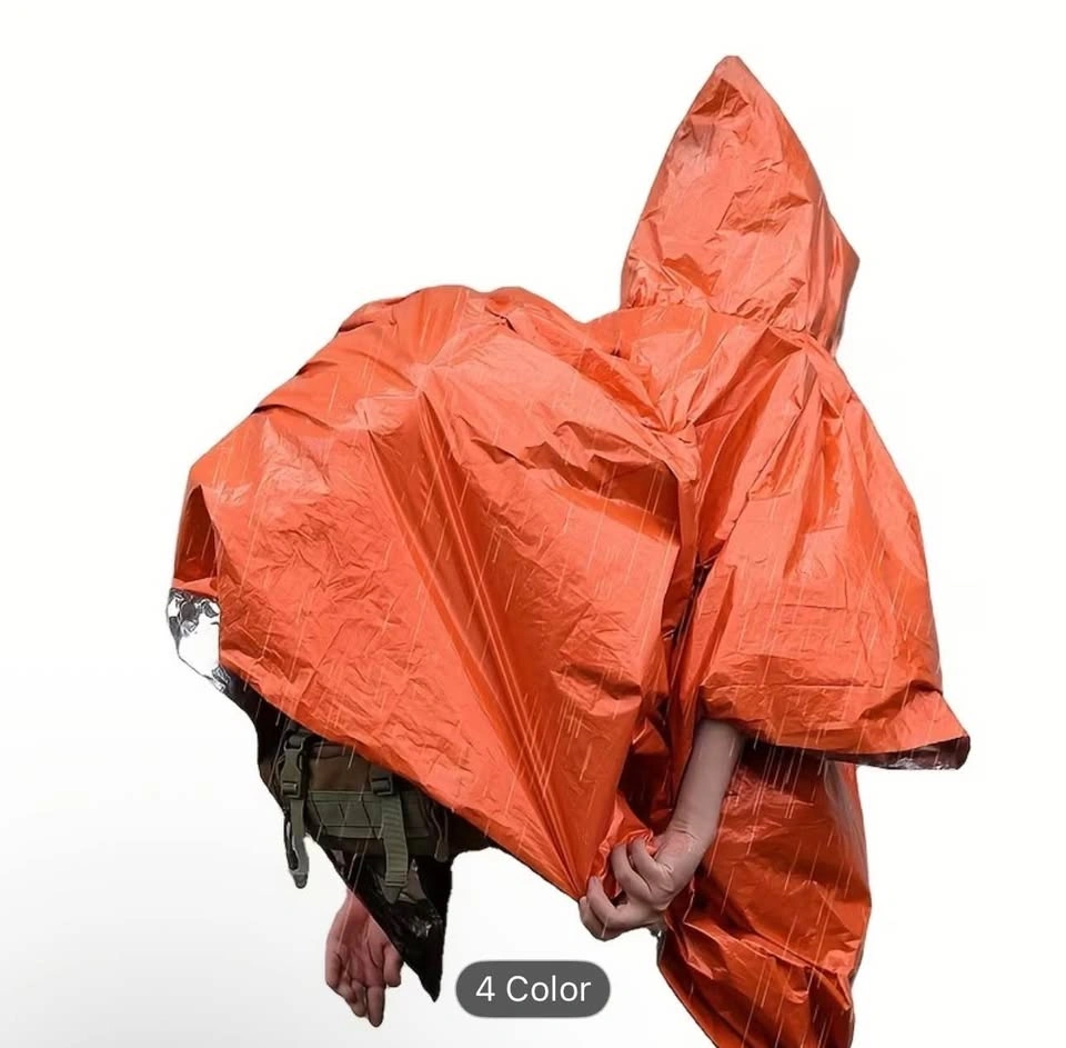 4pcs of Hooded Thickened Insulated Emergency Raincoats - photo 4