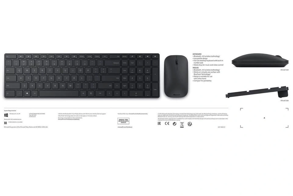 Microsoft Designer Bluetooth Desktop Keyboard & Mouse Combo - photo 3
