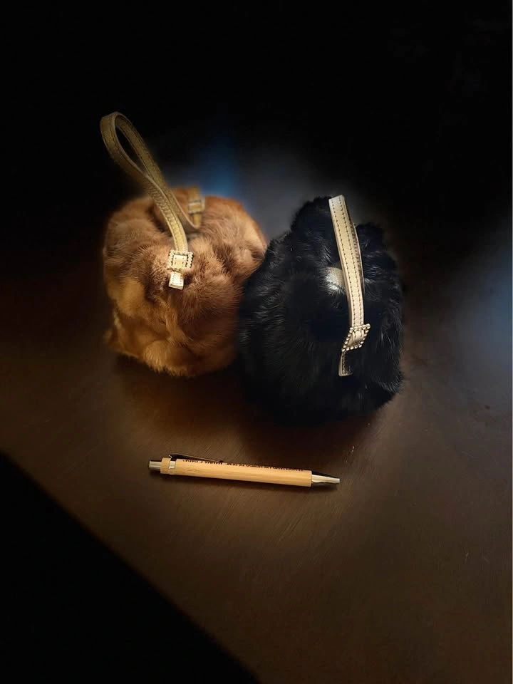 Vintage Italian Mink Fur Mini Evening Bags – Set of 2 - photo 2