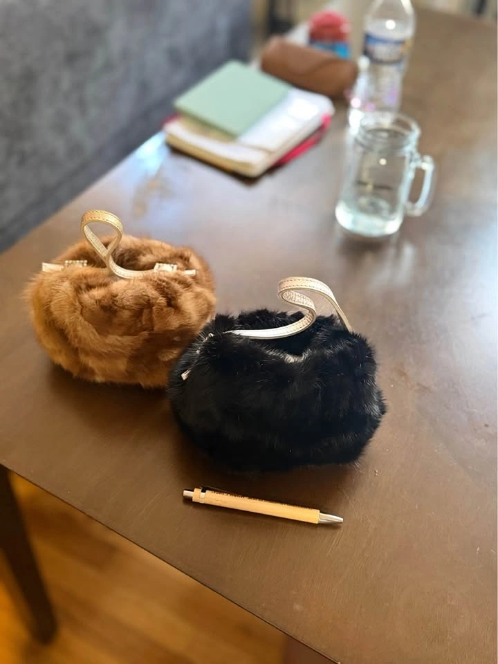 Vintage Italian Mink Fur Mini Evening Bags – Set of 2 - photo 4