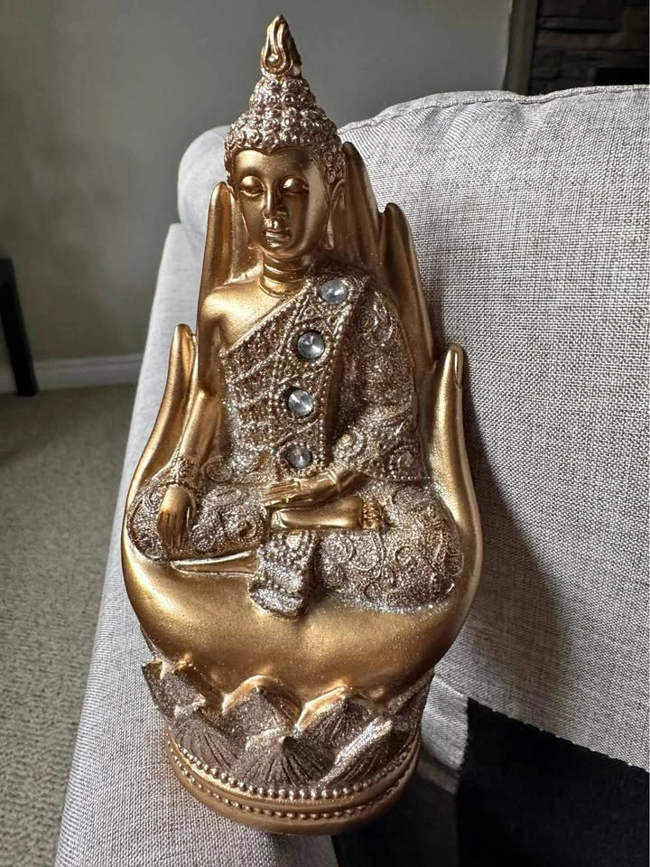 Golden Buddha Statue Decor