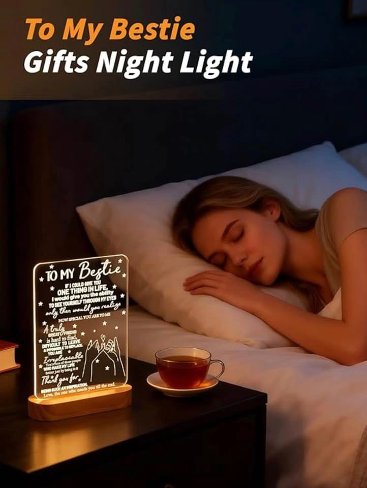3D Illusion Lamp I Love You Friends Night Light - photo 2