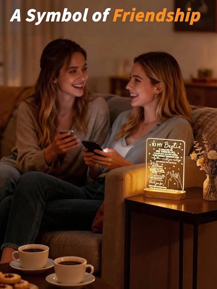 3D Illusion Lamp I Love You Friends Night Light - photo 3