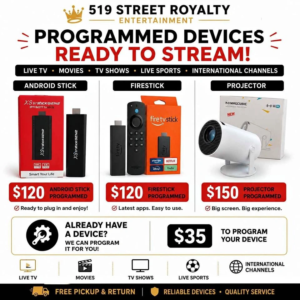 Android Streaming Sticks, Firesticks & Projectors