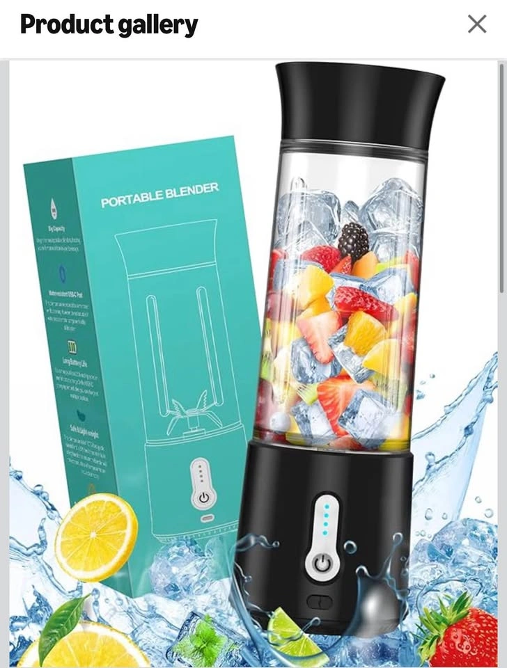 Brand New Portable USB Rechargeable Blender – 500ml - photo 2