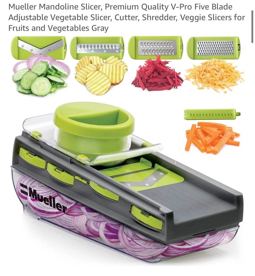 Brand New Mueller V-Pro Mandoline Slicer – 5-Blade Vegetable Cut - photo 2