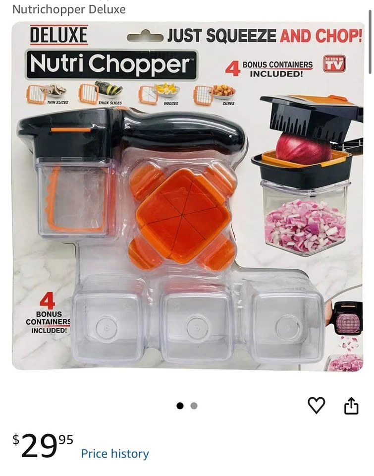 Brand New Nutri Chopper Deluxe Vegetable & Fruit Chopper - photo 2