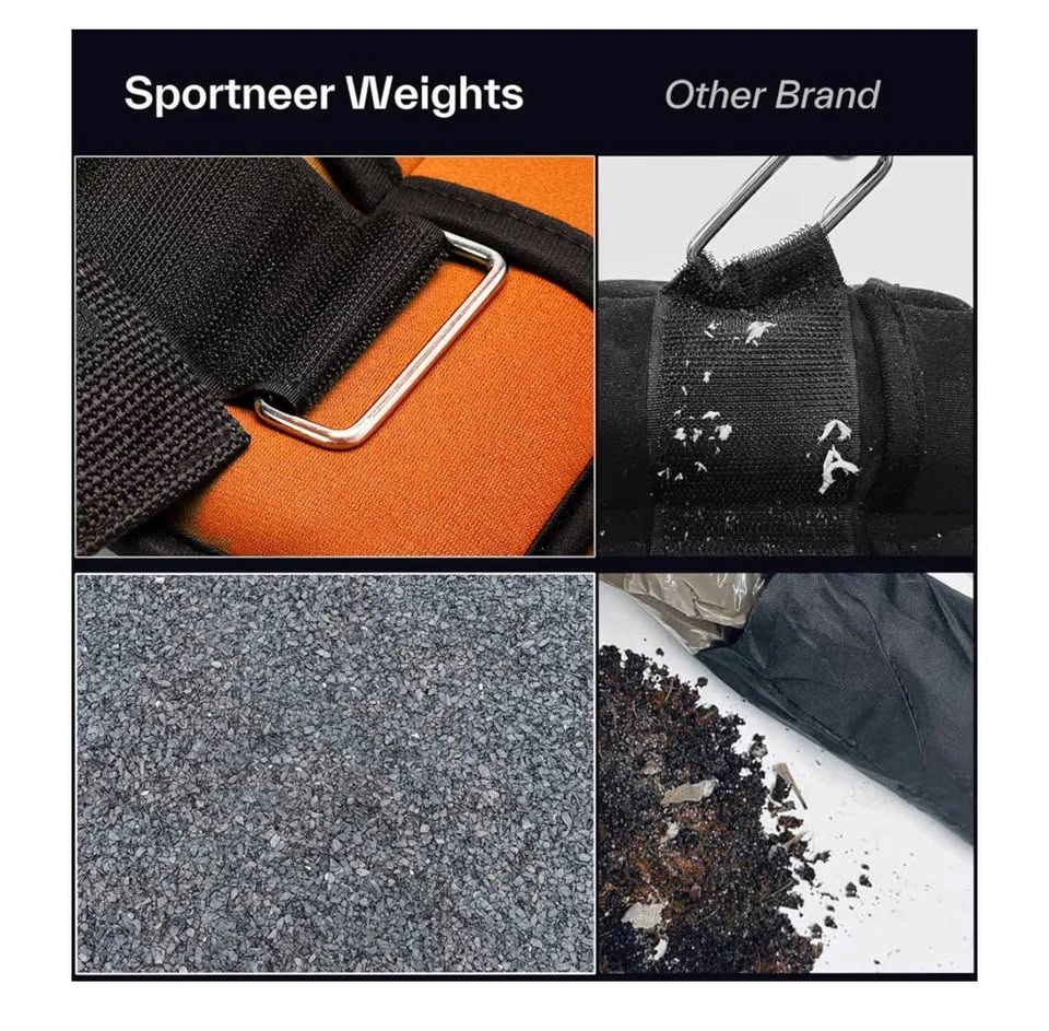 Brand New Sportneer Adjustable Ankle Weights (Pair) 2–10 lbs - photo 3