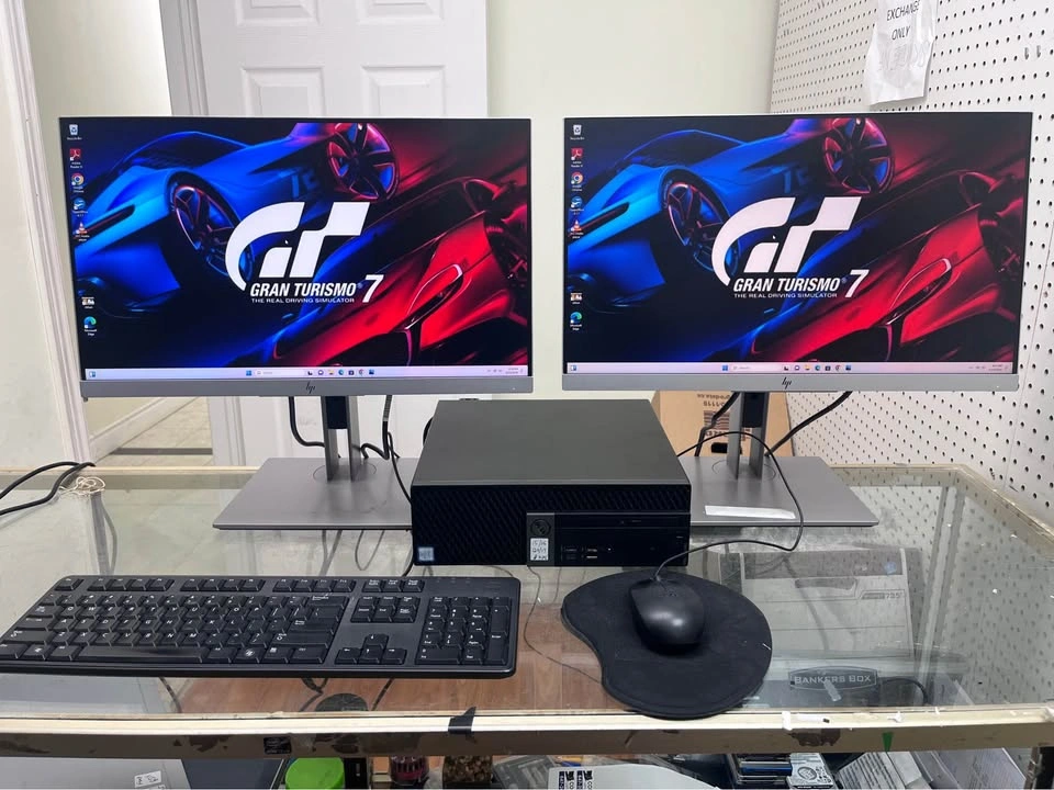 Gaming PC 16GB RAM 2 Monitors 1TB HDD 128GB SSD i5 Win 11 - photo 2