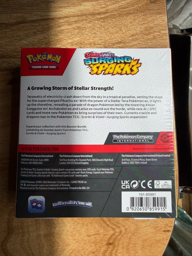 Pokemon Surging Sparks Cards (Booster Bundle) - photo 2