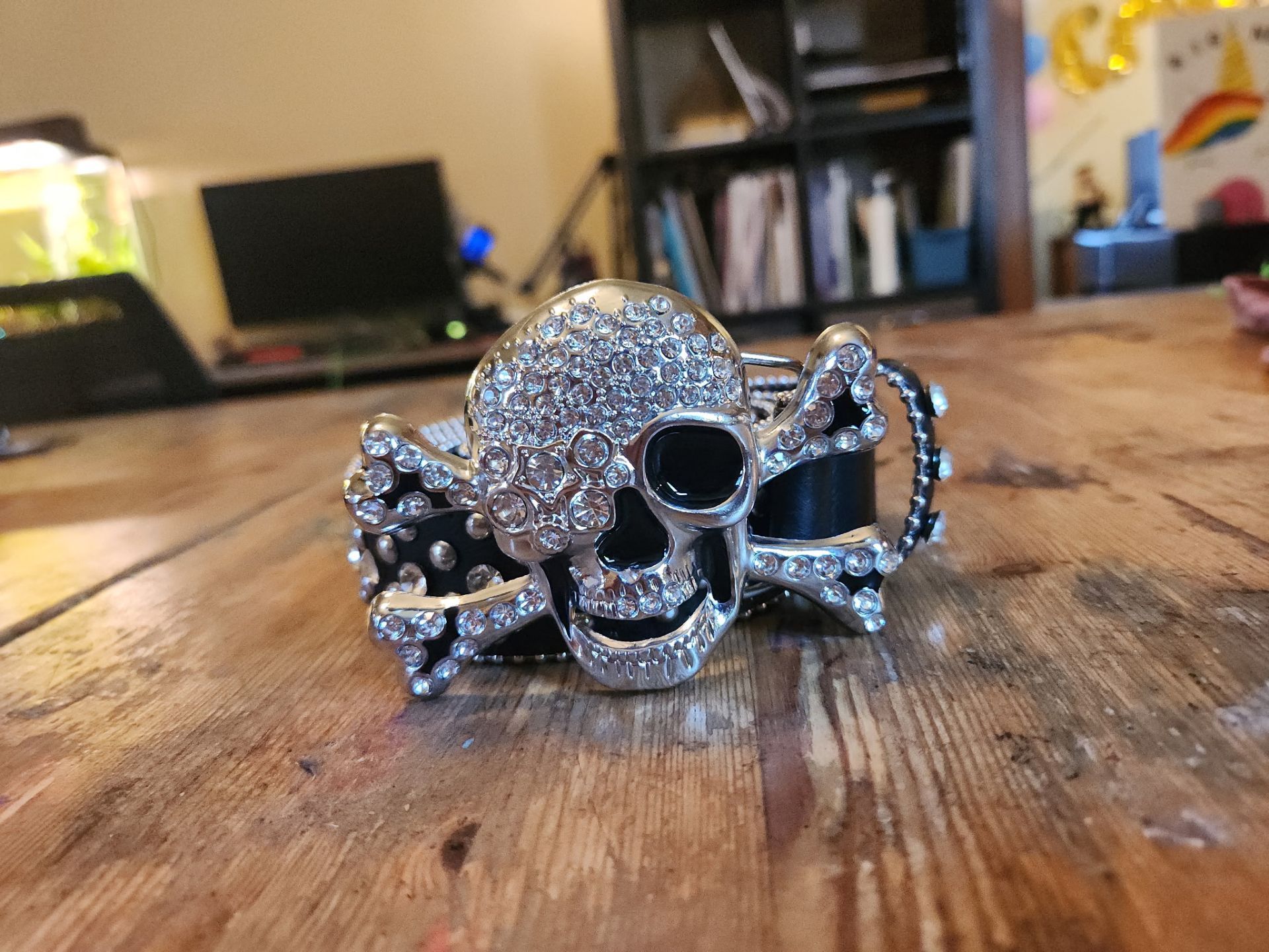 Hot Topic Skull Studded Belt XL