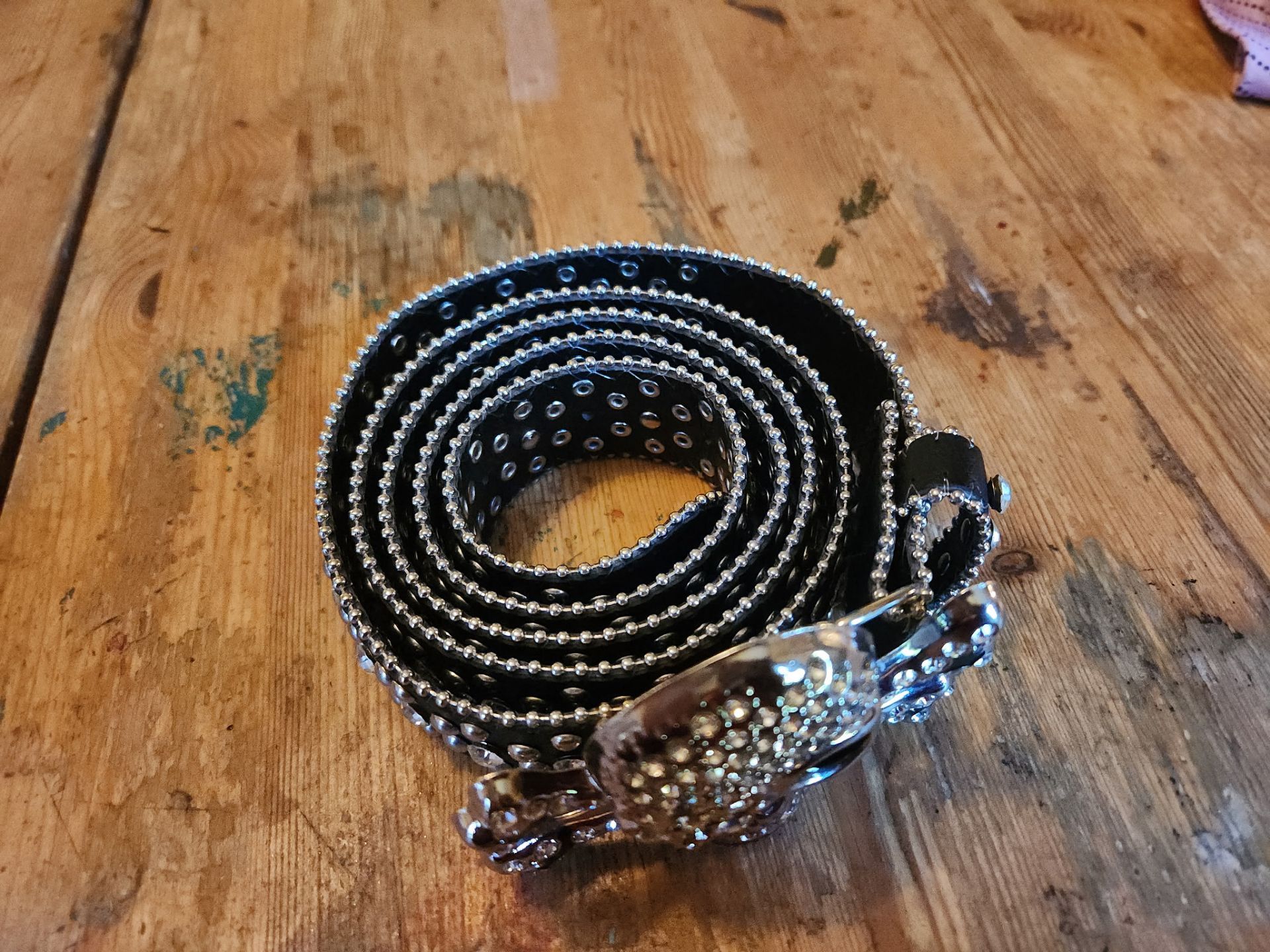 Hot Topic Skull Studded Belt XL - photo 2